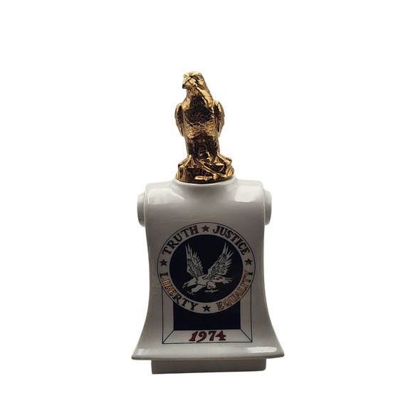 Lionstone International Other - Vintage 1974 Lionstone International Eagle Decanter Truth Justice Liberty White